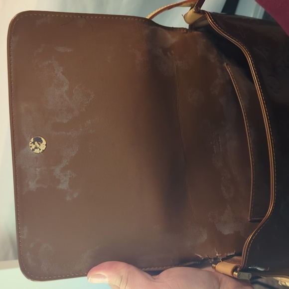 Authenti Louis Vuitton Vernis Thompson Street Shoulder Bag Brown M91124 LV 8117J - Picture 12 of 12